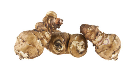 Jerusalem artichoke isolated on white background
