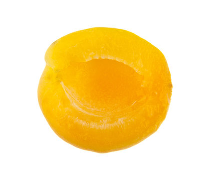 Apricots isolated on white background closeup