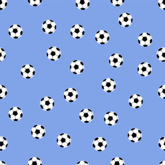 Naklejka premium Background of soccer balls