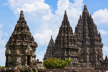 Naklejka premium Prambanan temple near Yogyakarta on Java island - Indonesia