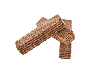 Waffles isolated on white background