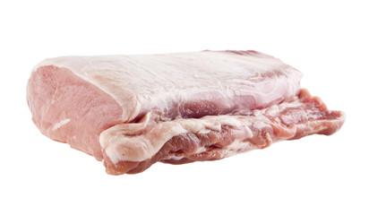 Pork meat isolated on white background