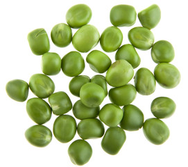 Peas isolated on white background