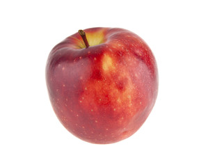 red apples isolated on white background closeup