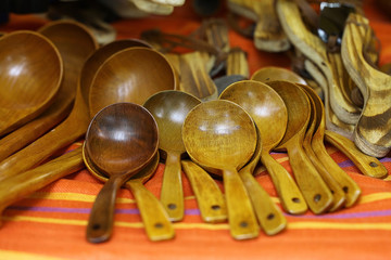 wood spoons handicraft utensil