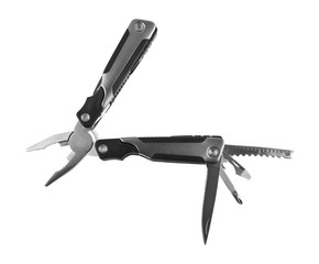 universal pliers isolated on white background closeup