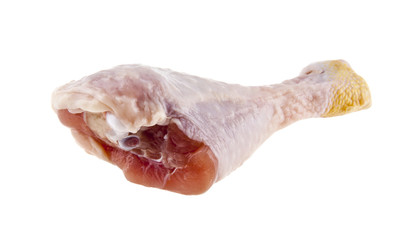chicken legs isolated on white background closeup