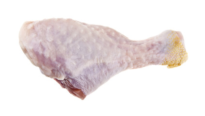 chicken legs isolated on white background closeup