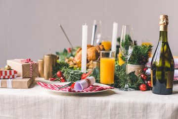 delicious christmas dinner