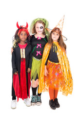 Naklejka premium Kids in Halloween