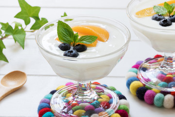 ヨーグルトで健康イメージ