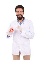 Smiling dentist