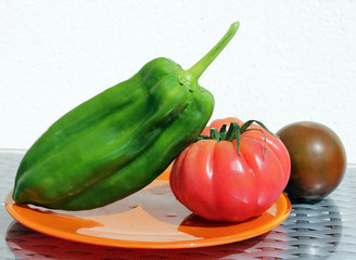 Tomato and Green Pepper