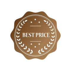 Best price golden stamp illustration