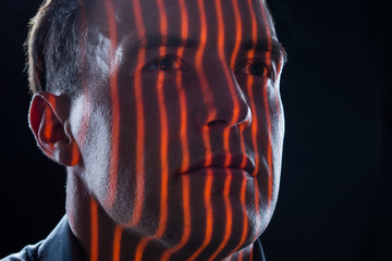 3D Scanner macht Gesichtsscan