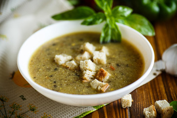soup puree from various vegetables and mushrooms