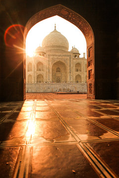 Taj Mahal at sunset, Agra, India