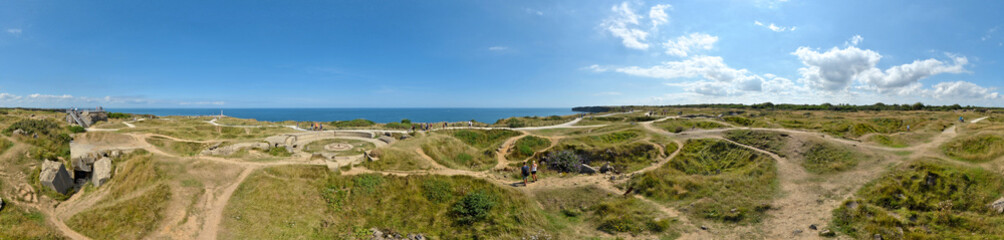 Pointe du Hoc, Cricqueville-en-Bessin, Normandie, Calvados, France