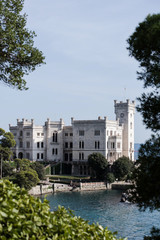 Fototapeta na wymiar Miramare Castle, Trieste, Italy, Europe