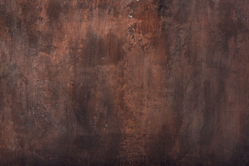 Brown rusty texture of the wall for background