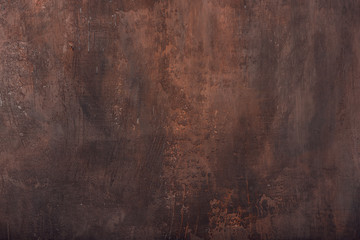 Brown rusty texture of the wall for background - obrazy, fototapety, plakaty