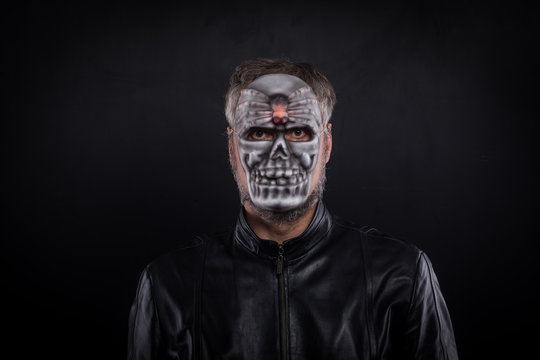 man in a terrible mask, the concept of halloween