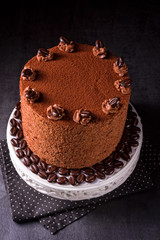 delicious chocolate -  coffee pie