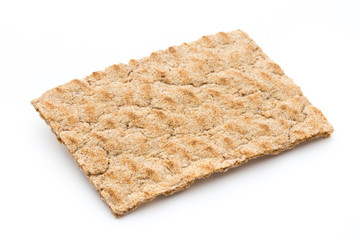 Stack of wholegrain crispy bread.
