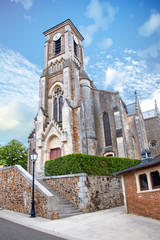 Eglise de Talmont saint Hilaire, Vend&eacute;e, Pays de Loire, France