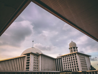 Fototapeta na wymiar Istiqlal Mosque, Jakarta
