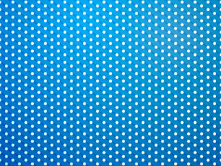 polka dot with shadow on blue background 