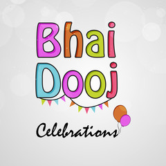 illustration of elements of Hindu Festival Bhai Dooj Background