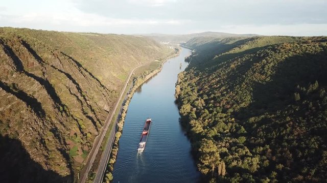 The Moselle river in Germany