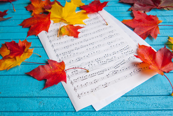 Colorful music of autumn