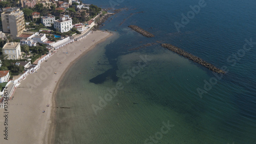 Vista Aerea Panoramica Della Spiaggia Di Santa Marinella In