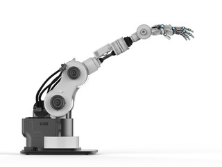 robotic hand with fingers