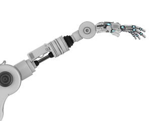 robotic hand with fingers