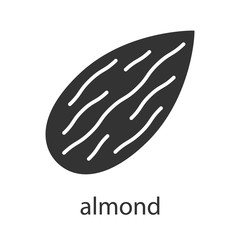 Almond glyph icon