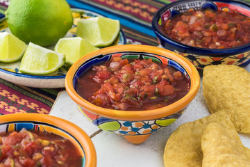 Homemade fresh cilantro salsa.