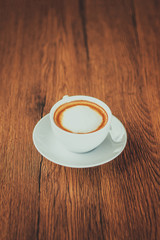 cup of cappuccino coffee