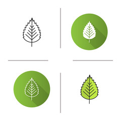 Birch leaf icon