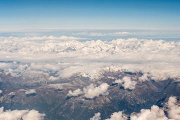 Naklejka premium Aerial view of Mountain.