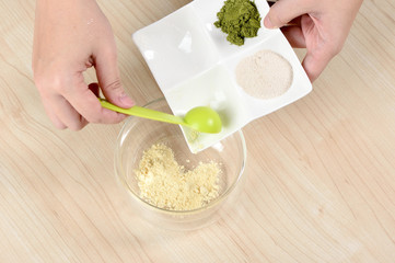 ground spices down in the bowl
