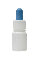 White plastic bottle with a pipette for nose drops