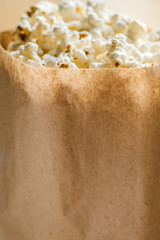 Popcorn in paper bio ecological bag