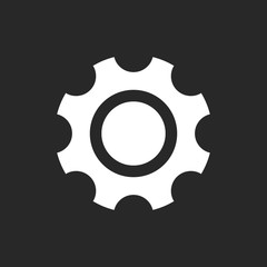 Gear icon. Vector illustration