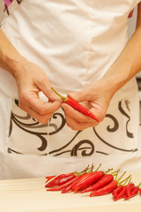 Preserving chili peppers for winter 