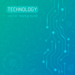 Circuit board. Technology vector background. Abstract futuristic illustration. Hi-tech concept.