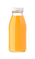 Fototapeta na wymiar juice glass bottle isolated on white background, 3D rendering