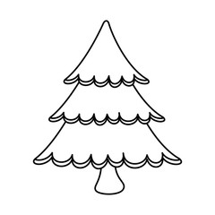 merry christmas pine tree